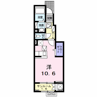 オーブ 103【管理NO：1-027623901-01030】 ★家具家電は申し込み後に搬入します★の外観画像