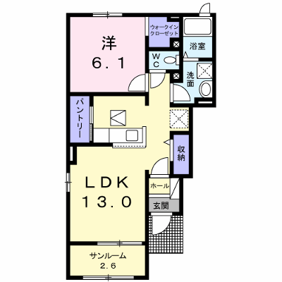 ソレイユ横島Ｂ 101【管理NO：1-018762302-01010】 ★家具家電は申し込み後に搬入します★ ★2026年11月下旬入居可能★の外観画像