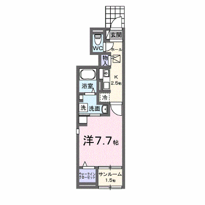 ソルテ・エスペランサ 102【管理NO：1-027882901-01020】 ★家具家電は申し込み後に搬入します★ ★2026年11月下旬入居可能★の外観画像
