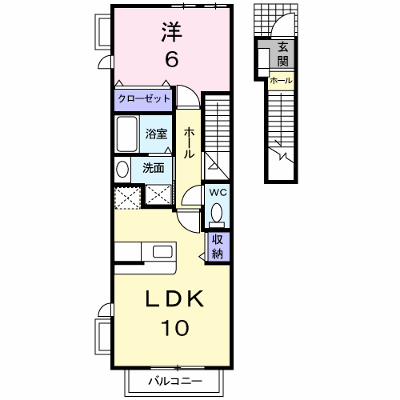パインズデフィⅡ 205【管理NO：1-014303301-02050】 ★家具家電は申し込み後に搬入します★ ★2026年12月上旬入居可能★の外観画像