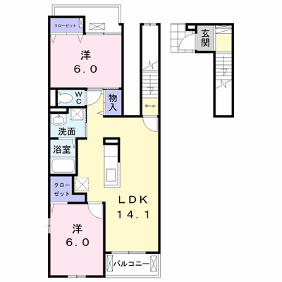 メゾン・ハーモニー 205【管理NO：1-024487601-02050】 ★家具家電は申し込み後に搬入します★ ★2026年11月中旬入居可能★の外観画像