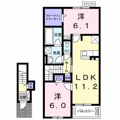 ガーデナーズ　ヒル 202【管理NO：1-025062001-02020】 ★家具家電は申し込み後に搬入します★ ★2026年11月下旬入居可能★の外観画像