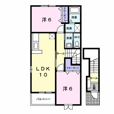 エクセランフルールⅠ 201【管理NO：1-012861701-02010】 ★家具家電は申し込み後に搬入します★ ★2026年11月下旬入居可能★の外観画像