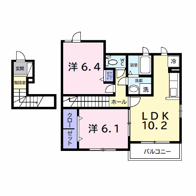 ライズアンドシャインⅡ 201【管理NO：1-018288402-02010】 ★家具家電は申し込み後に搬入します★ ★2026年10月下旬入居可能★の外観画像