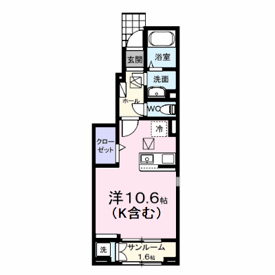 カレントＴ 101【管理NO：1-027924401-01010】 ★家具家電は申し込み後に搬入します★ ★2026年12月中旬入居可能★の外観画像