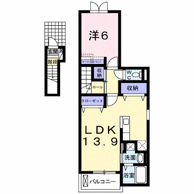 サニー・ダン 201【管理NO：1-018243201-02010】 ★家具家電は申し込み後に搬入します★ ★2026年10月下旬入居可能★の外観画像