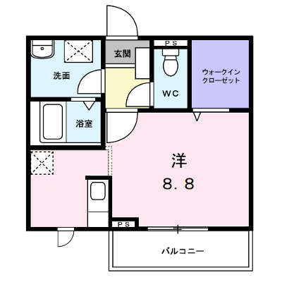 アビタシオン渡　Ⅱ 203【管理NO：1-013251001-02030】 ★家具家電は申し込み後に搬入します★の外観画像