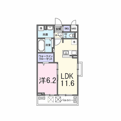ロジュマンＫ 201【管理NO：1-028684401-02010】 ★家具家電は申し込み後に搬入します★ ★2027年04月上旬入居可能★の外観画像