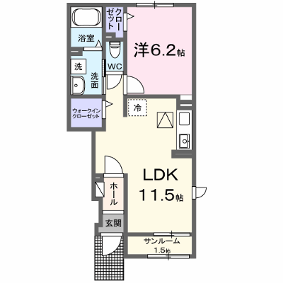 パルティール　ｕｎ 102【管理NO：1-027396001-01020】 ★家具家電は申し込み後に搬入します★ ★2026年10月下旬入居可能★の外観画像