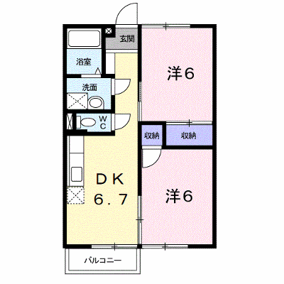 ビーバビラ広川 203【管理NO：1-005216801-02030】 ★家具家電は申し込み後に搬入します★ ★2026年11月上旬入居可能★の外観画像