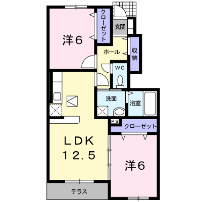 ネオシスＢ 102【管理NO：1-015451502-01020】 ★家具家電は申し込み後に搬入します★ ★2026年12月上旬入居可能★の外観画像