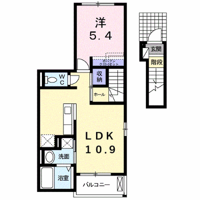 グラン・ジュテⅡ 201【管理NO：1-019375202-02010】 ★家具家電は申し込み後に搬入します★ ★2026年12月中旬入居可能★の外観画像