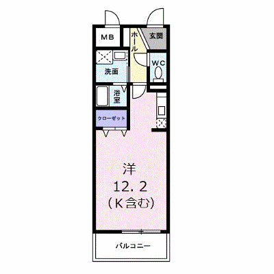 グランジュネッス 203【管理NO：1-012623101-02030】 ★家具家電は申し込み後に搬入します★ ★2026年11月中旬入居可能★の外観画像