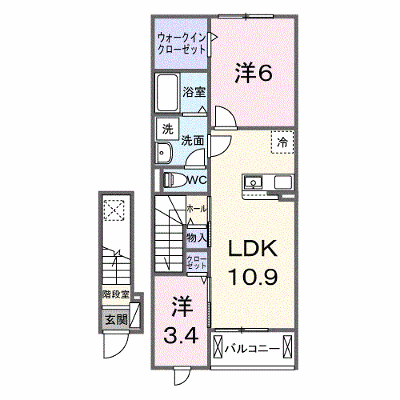 インディゴ　ブルーム 203【管理NO：1-028893901-02030】 ★家具家電は申し込み後に搬入します★ ★2027年03月下旬入居可能★の外観画像