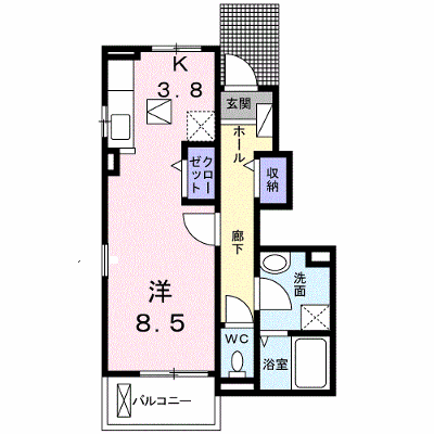 エトワール 102【管理NO：1-021318301-01020】 ★家具家電は申し込み後に搬入します★ ★2026年11月下旬入居可能★の外観画像