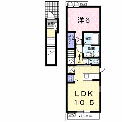 ＣＲＥＳＣＥＮＴ 201【管理NO：1-019562401-02010】 ★家具家電は申し込み後に搬入します★ ★2026年11月下旬入居可能★の外観画像