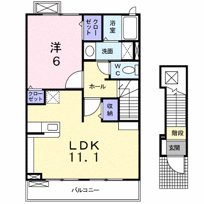 フロレスタＫ 202【管理NO：1-016636001-02020】 ★家具家電は申し込み後に搬入します★ ★2027年02月中旬入居可能★の外観画像