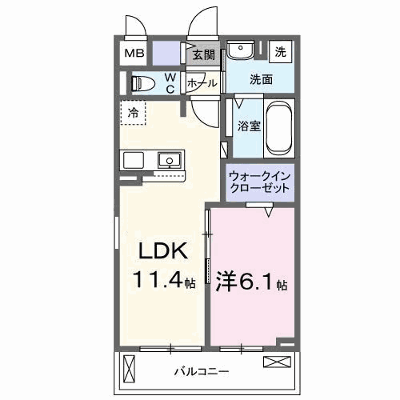 メゾン・ド・フロレゾン 207【管理NO：1-028257201-02070】 ★家具家電は申し込み後に搬入します★の外観画像