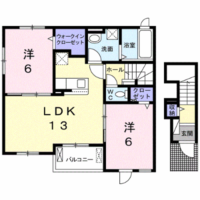 フラワーコート　Ａ 201【管理NO：1-025777601-02010】 ★家具家電は申し込み後に搬入します★ ★2026年11月下旬入居可能★の外観画像