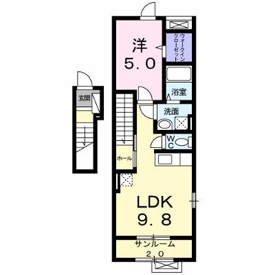 メゾン・カレント 201【管理NO：1-016617801-02010】 ★家具家電は申し込み後に搬入します★ ★2026年11月下旬入居可能★の外観画像