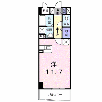 カスタナール 405【管理NO：1-014107801-04050】 ★家具家電は申し込み後に搬入します★ ★2026年11月下旬入居可能★の外観画像