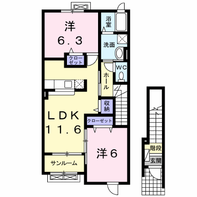 シャルム　アヴァンツァ－トⅠ 203【管理NO：1-015329101-02030】 ★家具家電は申し込み後に搬入します★ ★2026年12月中旬入居可能★の外観画像