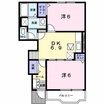 サチアルカテー 102【管理NO：1-012878901-01020】 ★家具家電は申し込み後に搬入します★ ★2026年12月上旬入居可能★の外観画像