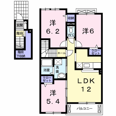 ベル・フィオーレⅠ 203【管理NO：1-014377201-02030】 ★家具家電は申し込み後に搬入します★ ★2026年11月下旬入居可能★の外観画像