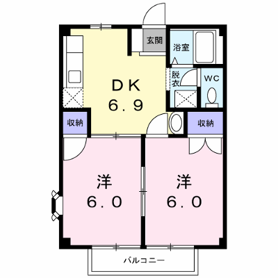 プロムナード城北 103【管理NO：1-003829701-01030】 ★家具家電は申し込み後に搬入します★ ★2026年11月下旬入居可能★の外観画像