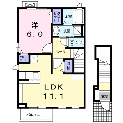フラット岡芹 201【管理NO：1-017439201-02010】 ★家具家電は申し込み後に搬入します★ ★2026年11月下旬入居可能★の外観画像