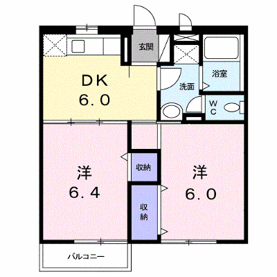フローラルコート 202【管理NO：1-009303001-02020】 ★家具家電は申し込み後に搬入します★ ★2026年12月中旬入居可能★の外観画像