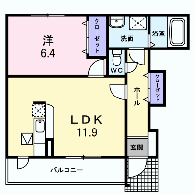 サニー　ＫⅡ 103【管理NO：1-015641002-01030】 ★家具家電は申し込み後に搬入します★ ★2026年11月下旬入居可能★の外観画像