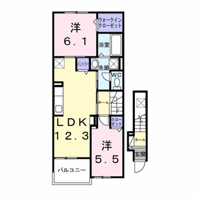 八街市アパートＢ 202【管理NO：1-027540002-02020】 ★家具家電は申し込み後に搬入します★ ★2027年04月上旬入居可能★の外観画像