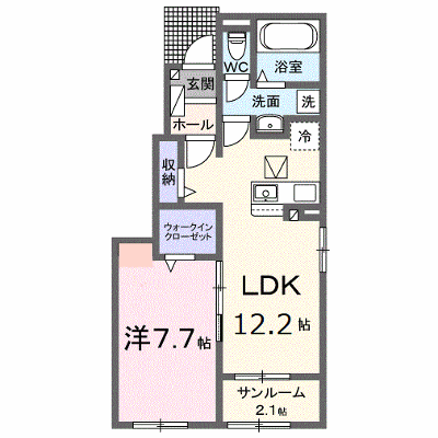 パレス　ハンド　Ⅲ 101【管理NO：1-027203301-01010】 ★家具家電は申し込み後に搬入します★の外観画像