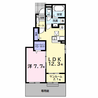 ヴィラ・オアシス 101【管理NO：1-028407601-01010】 ★家具家電は申し込み後に搬入します★の外観画像