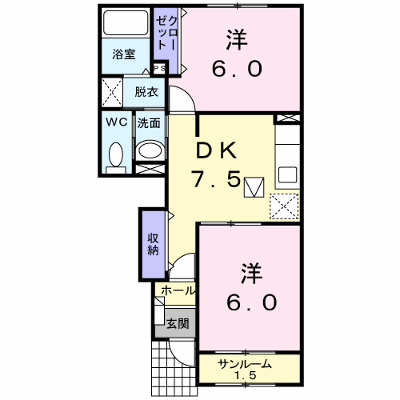 ムーンダスト　Ｂ 103【管理NO：1-014543702-01030】 ★家具家電は申し込み後に搬入します★ ★2026年11月下旬入居可能★の外観画像