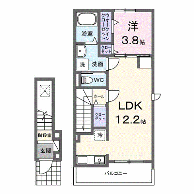アマルコルド 204【管理NO：1-028766201-02040】 ★家具家電は申し込み後に搬入します★ ★2027年02月上旬入居可能★の外観画像