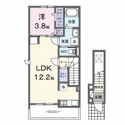 アマルコルド 201【管理NO：1-028766201-02010】 ★家具家電は申し込み後に搬入します★ ★2027年02月上旬入居可能★の外観画像