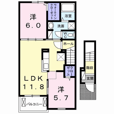 フリーデ 202【管理NO：1-021134601-02020】 ★家具家電は申し込み後に搬入します★ ★2026年10月下旬入居可能★の外観画像