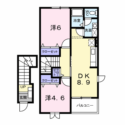 エステパルケ　Ｃ 203【管理NO：1-012374601-02030】 ★家具家電は申し込み後に搬入します★ ★2026年11月下旬入居可能★の外観画像