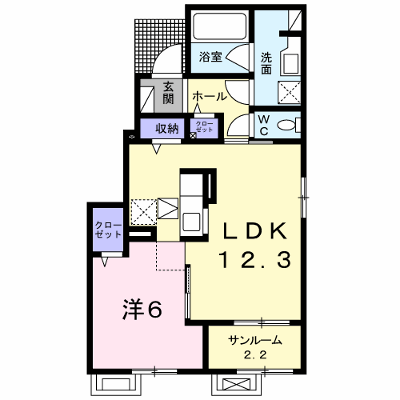 プレジール千原崎 101【管理NO：1-023907301-01010】 ★家具家電は申し込み後に搬入します★ ★2026年12月中旬入居可能★の外観画像