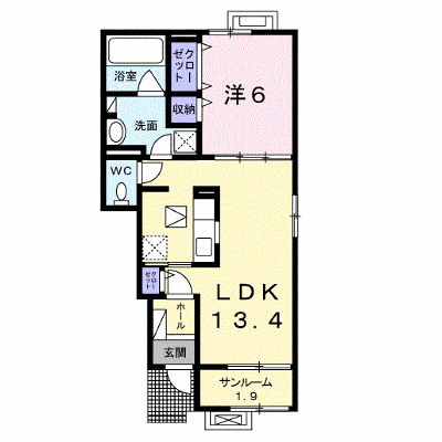 ルクール華 105【管理NO：1-023994301-01050】 ★家具家電は申し込み後に搬入します★ ★2026年11月中旬入居可能★の外観画像