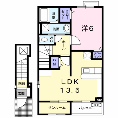 クラール 201【管理NO：1-015224601-02010】 ★家具家電は申し込み後に搬入します★ ★2026年11月下旬入居可能★の外観画像