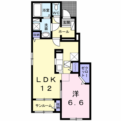 プロムナード　Ⅱ 101【管理NO：1-022720202-01010】 ★家具家電は申し込み後に搬入します★ ★2026年11月中旬入居可能★の外観画像