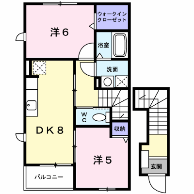 サンボヌールⅢ 201【管理NO：1-013911201-02010】 ★家具家電は申し込み後に搬入します★ ★2026年11月中旬入居可能★の外観画像