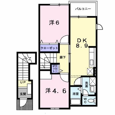 ピュアランドⅡ 204【管理NO：1-011177602-02040】 ★家具家電は申し込み後に搬入します★ ★2026年12月中旬入居可能★の外観画像