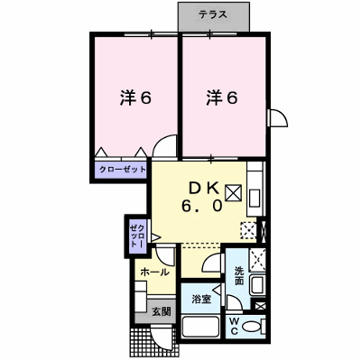 ピュアランドⅠ 104【管理NO：1-011177601-01040】 ★家具家電は申し込み後に搬入します★ ★2026年11月下旬入居可能★の外観画像