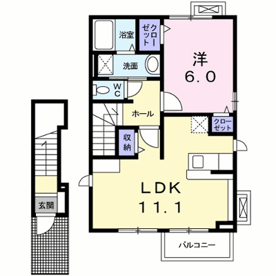 コリーヌ　ソレイユ 201【管理NO：1-016629901-02010】 ★家具家電は申し込み後に搬入します★ ★2026年12月中旬入居可能★の外観画像