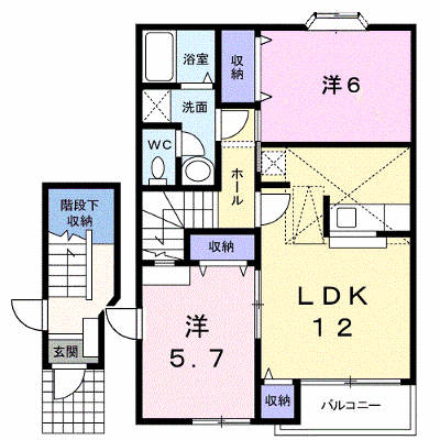 プログレスＡ 201【管理NO：1-009454501-02010】 ★家具家電は申し込み後に搬入します★ ★2027年01月下旬入居可能★の外観画像