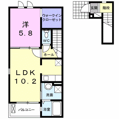 オレンジヒルズ 205【管理NO：1-019507301-02040】 ★家具家電は申し込み後に搬入します★ ★2026年11月下旬入居可能★の外観画像